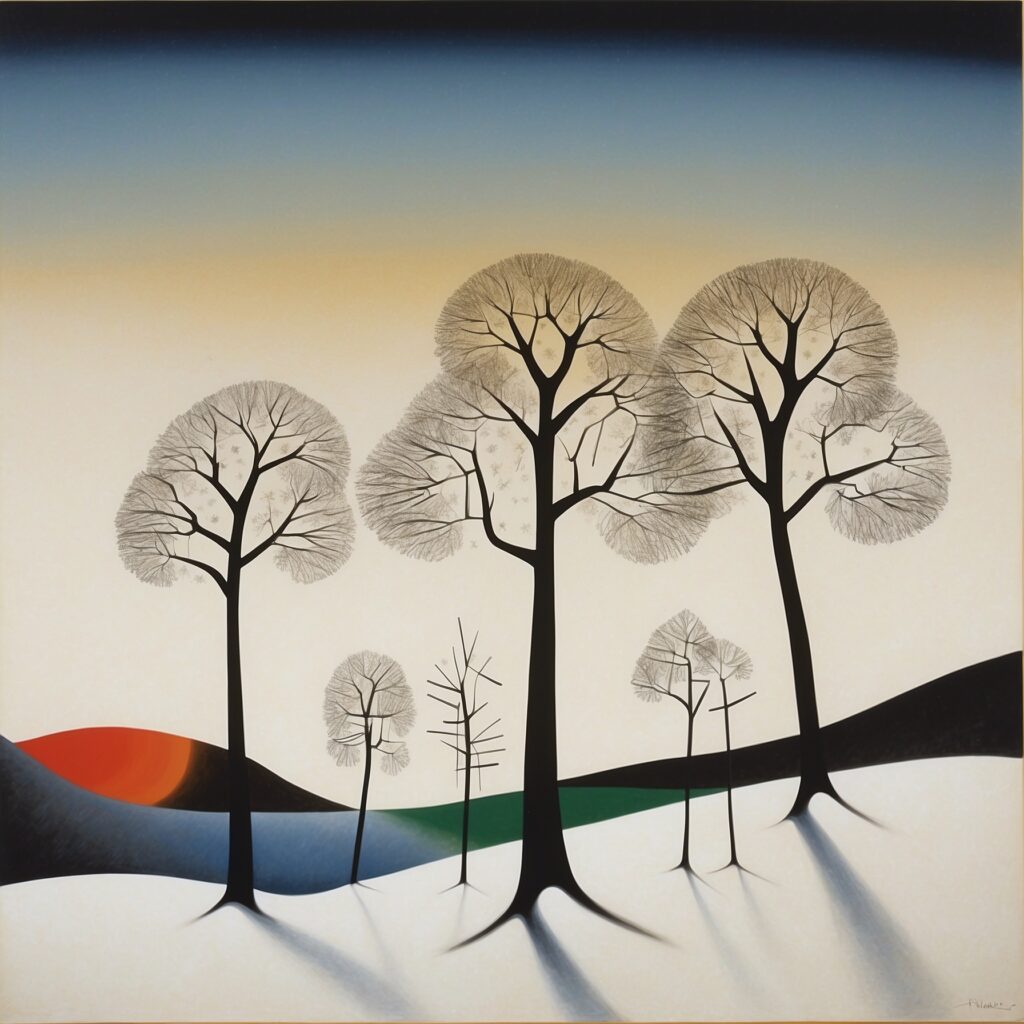 Joan Miro Trees Winter
