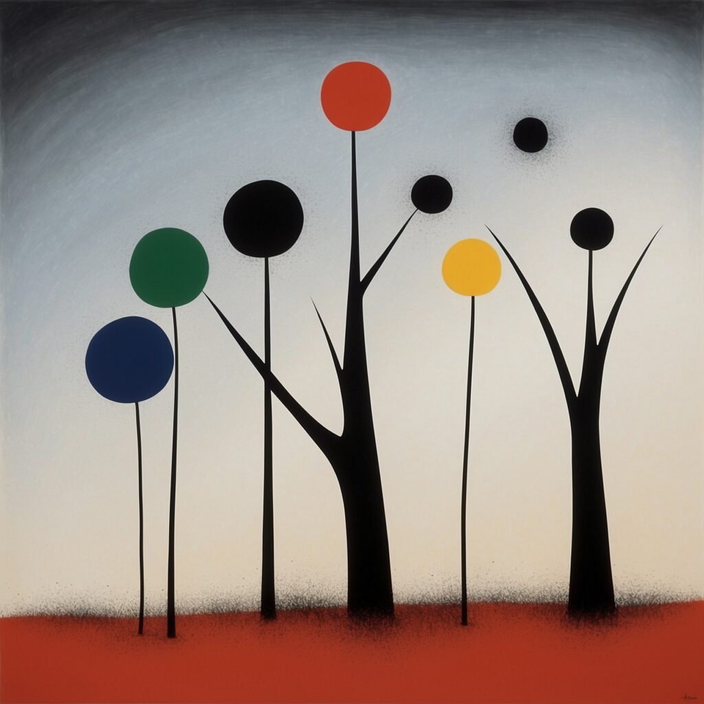 Joan Miro Trees Winter